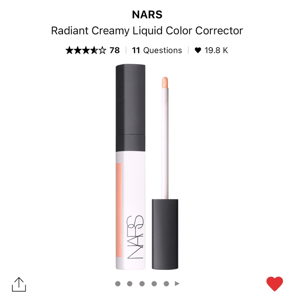 New!!Nars radiant color corrector concealer! Shade:light